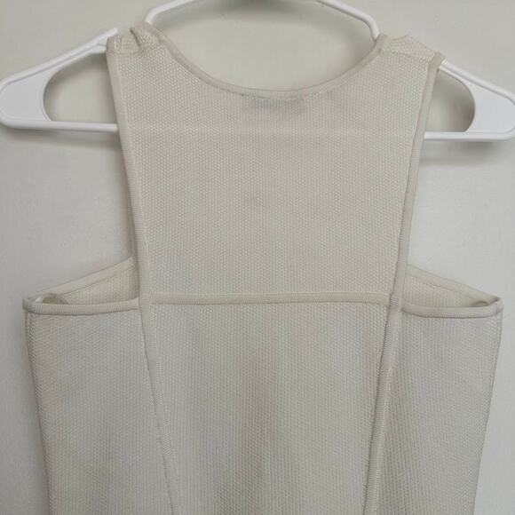 Ronny Kobo Womens White Metalic Striped Fit & Flare Hase Mini Dress Size XS - Picture 10 of 16